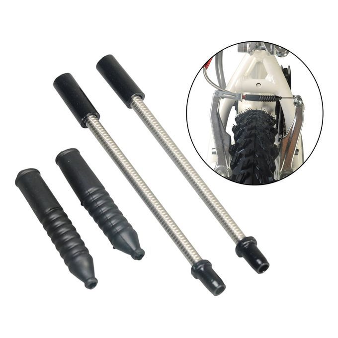 1 PCS Metal V Brake Cable Guide Pipe Plastic Boots Bike Cycling Black