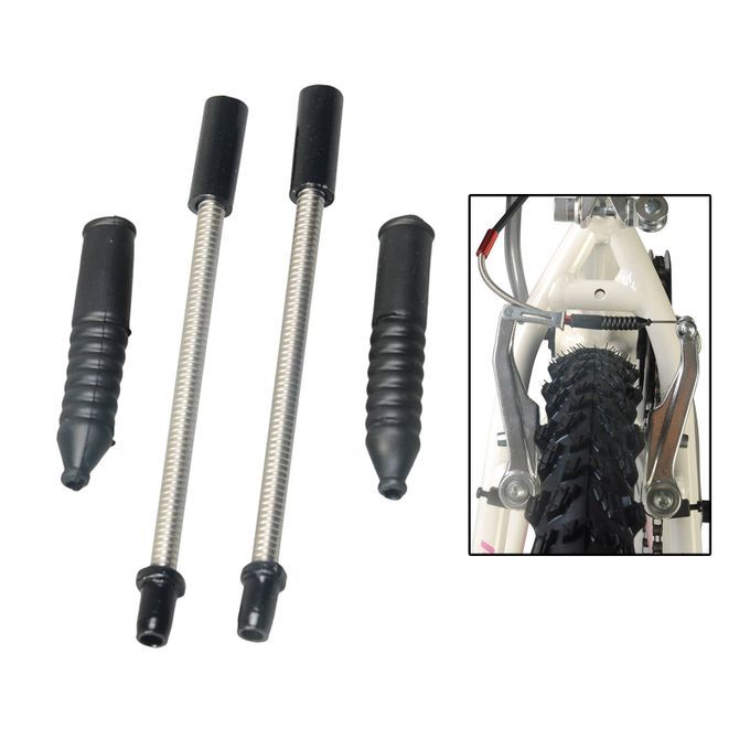 1 PCS Metal V Brake Cable Guide Pipe Plastic Boots Bike Cycling Black