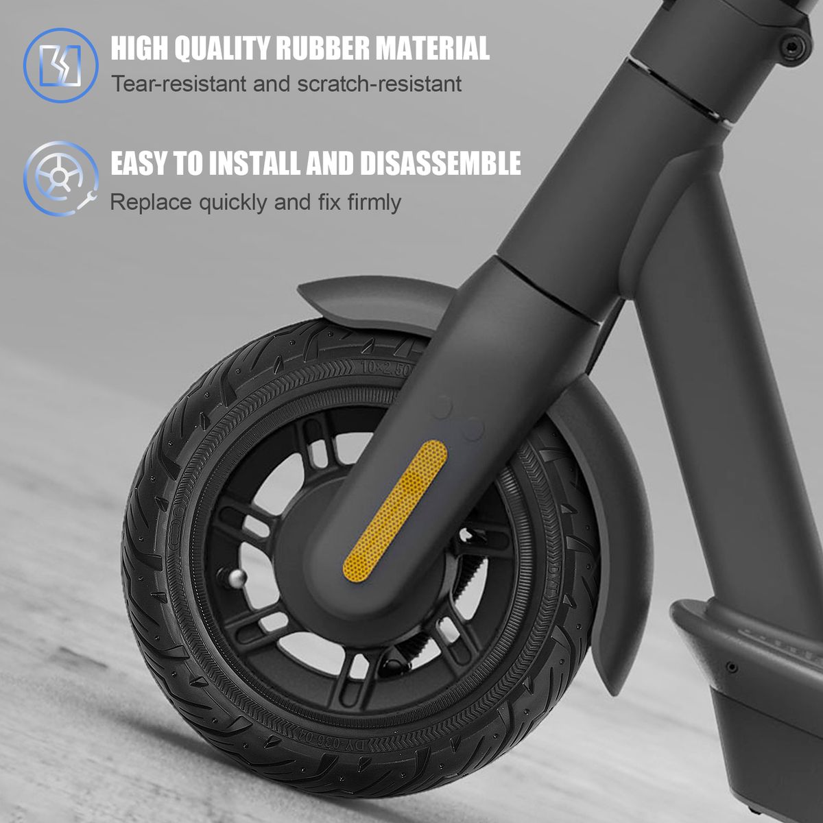 10 X 2.5m Solid Tire High Intensity Rubber Tire With