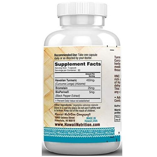 Turmeric Curcumin Capsules  Anti Inflammatory 60 Caps