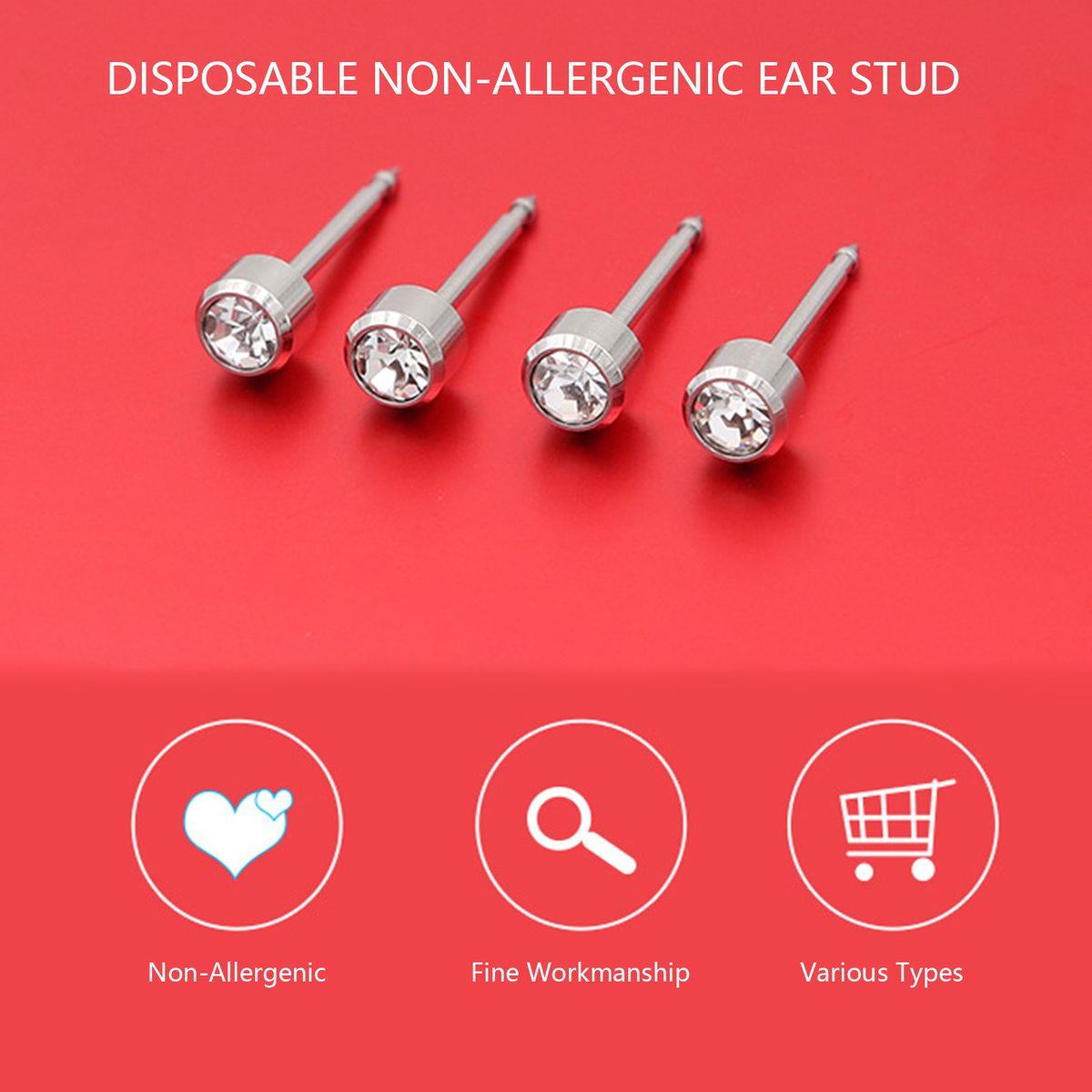 Self Ear Piercing Tool White Self Piercing Kit Disposable
