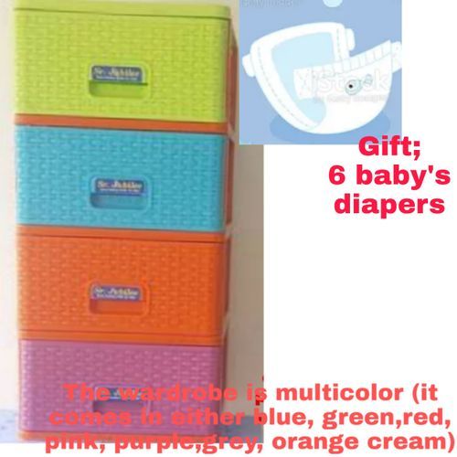 4-layer, Plastic Storage Baby/Kids Drawer Wardrobe/diaper