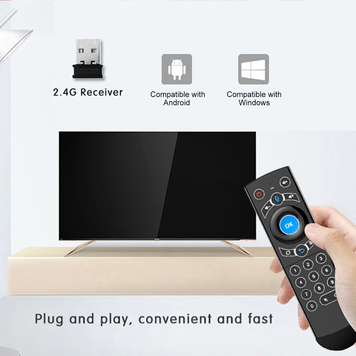 Q7 2.4G Wireless Remote Control With 6 Axis Gyroscope And IR