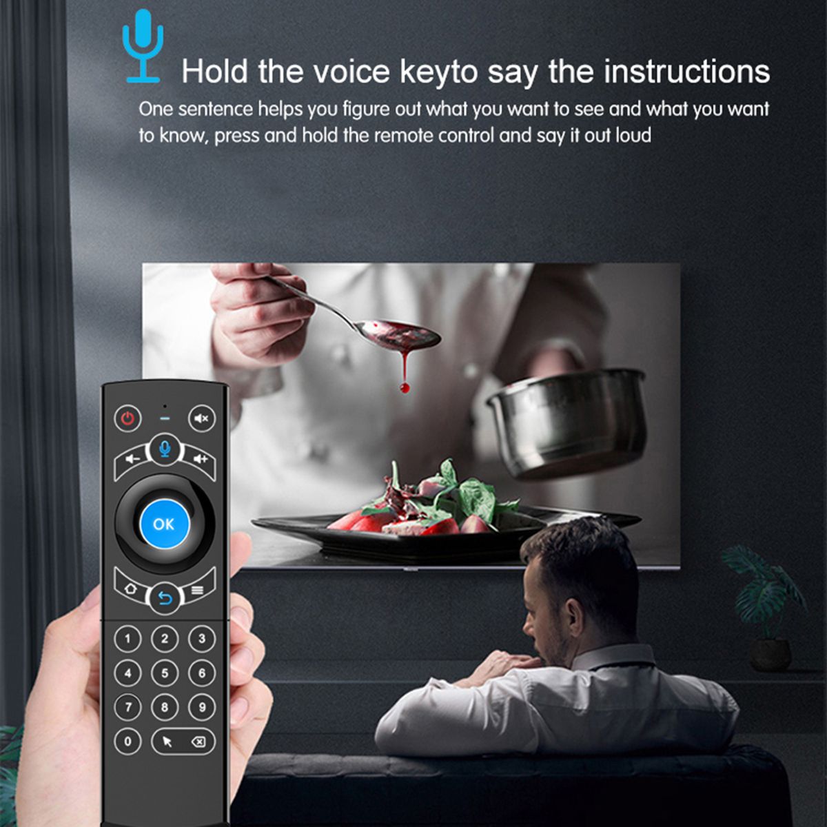 Q7 2.4G Wireless Remote Control With 6 Axis Gyroscope And IR