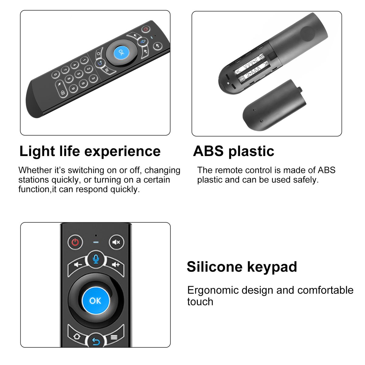 Q7 2.4G Wireless Remote Control With 6 Axis Gyroscope And IR