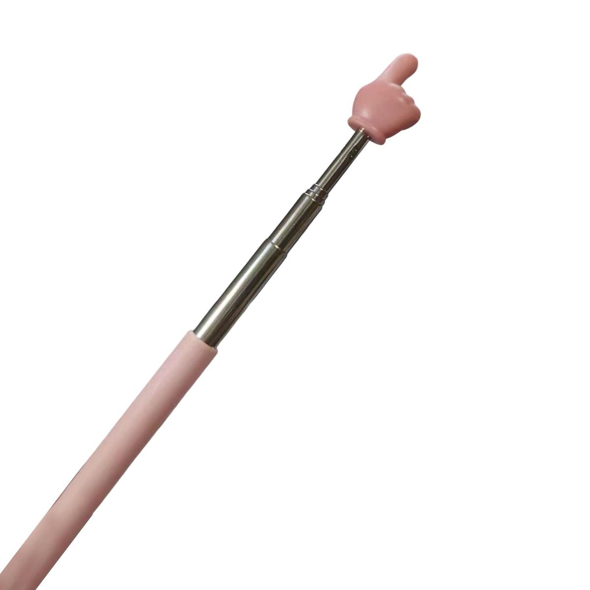 Break-resistant Metal Pointer Telescopic Handheld for Classroom Pink