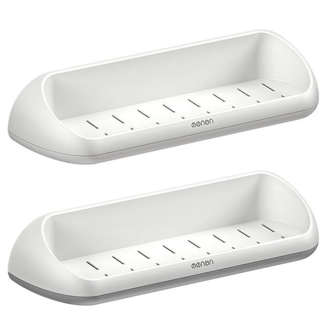 Sti Ky Bathroom Shelf Wall Mounted Storage Ra K Strong Load Bearing Design-white-Common Type