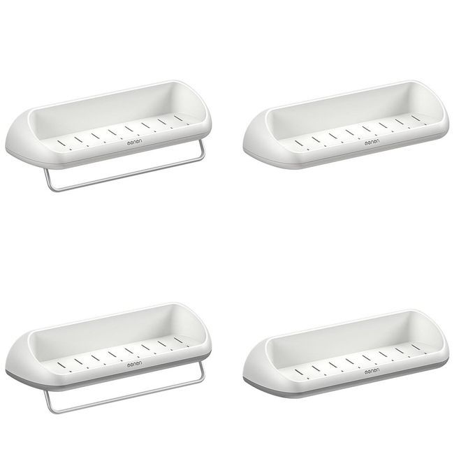 Sti Ky Bathroom Shelf Wall Mounted Storage Ra K Strong Load Bearing Design-white-Common Type