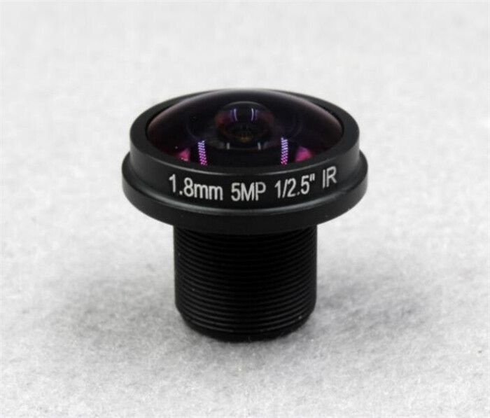 M12 Interface 5MP-1.8mm HD Fisheye Lens
