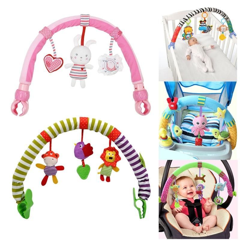 lovely Stroller Lathe Car Seat Cot Hanging toys baby play Travel baby infant baby Toys educational rattles mobile