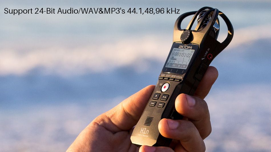 Professional Portable ZOOM H1N Handy Recorder Ultra-Portable Digital Camera Audio Recorder Stereo Microphone Interview SLR KSIWN