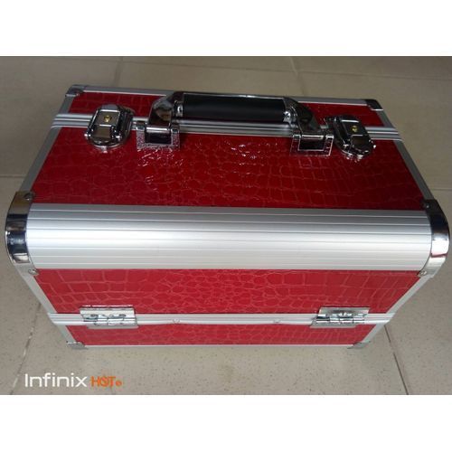 3 Step Large Professional Makeup Box - Red