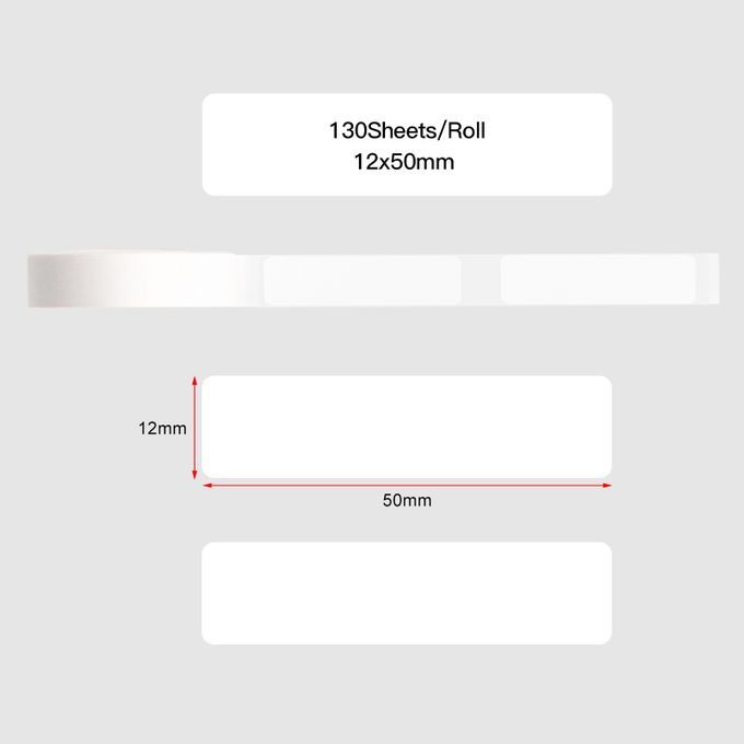 White Blank Label Paper Self-Adhesive Thermal Paper Roll