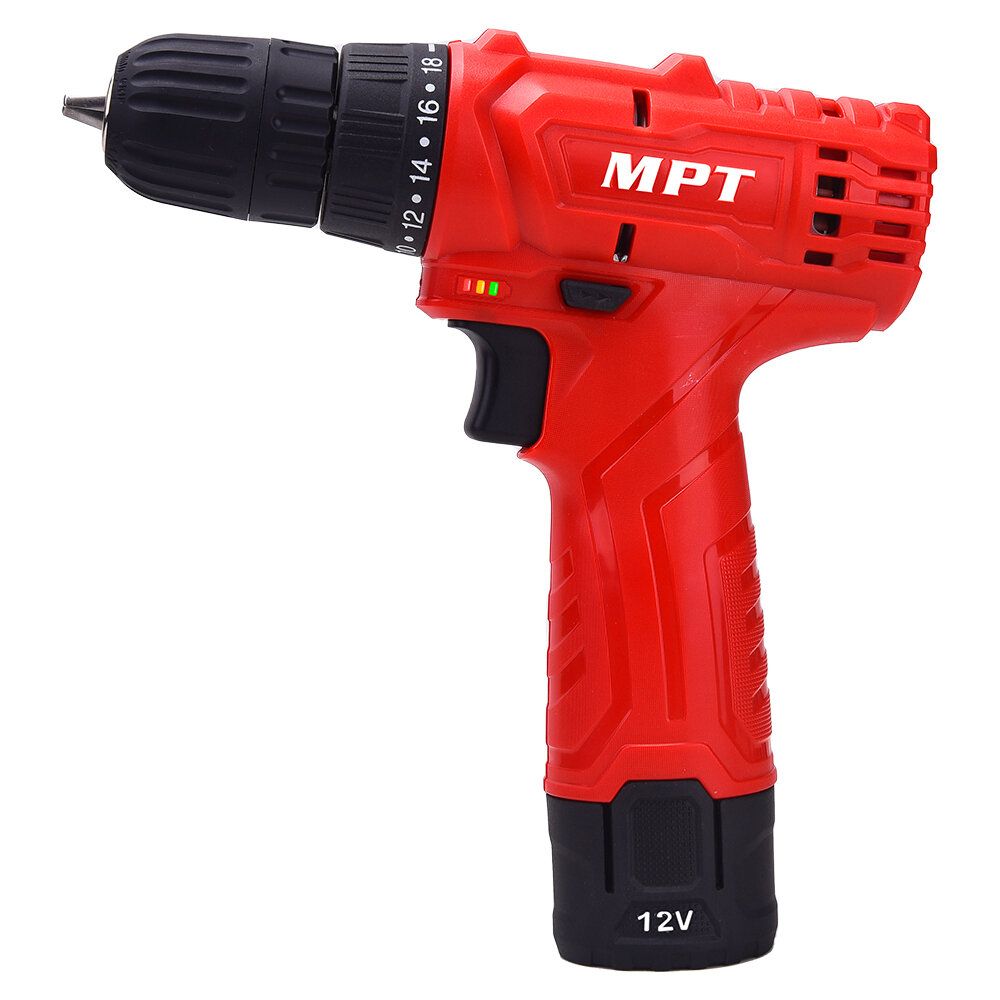 MPT 12V Rechargable Li-ion Cordless Drill Power Dirll 18+1