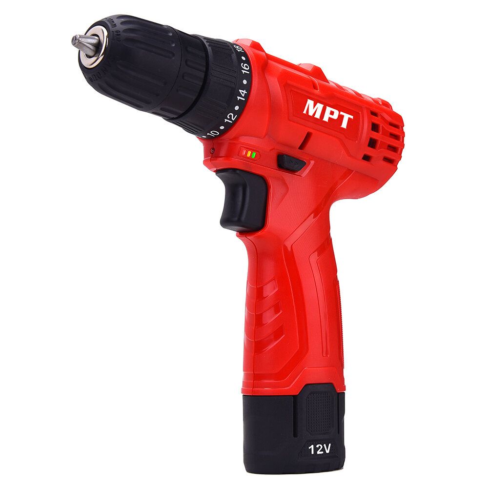 MPT 12V Rechargable Li-ion Cordless Drill Power Dirll 18+1