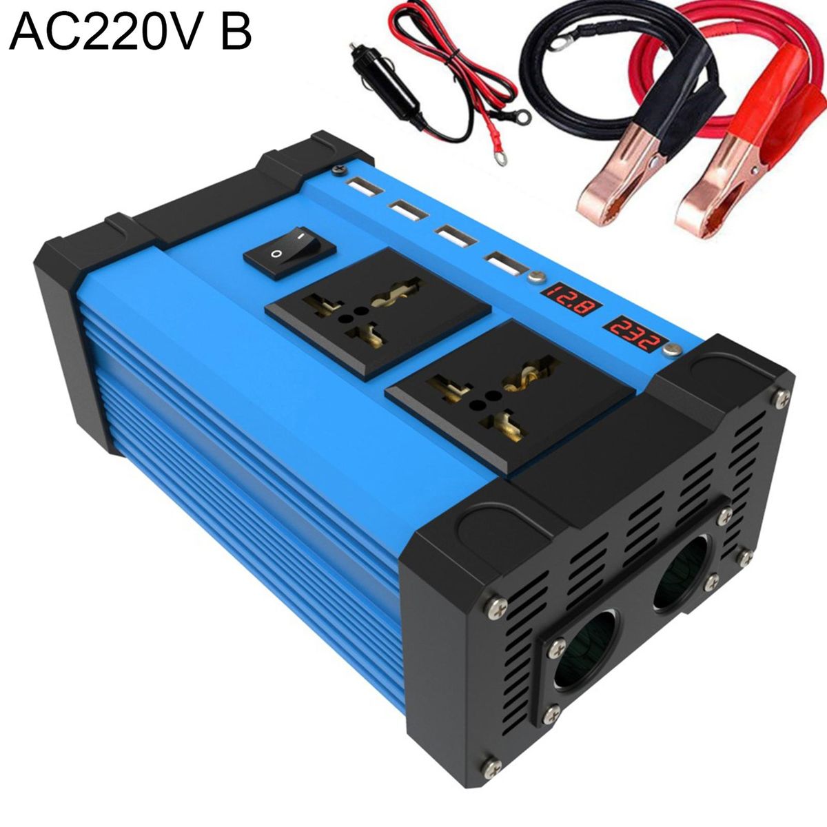 1 Set Car Power DC 12V to AC 220V110V Car Plug Adapter AC220V