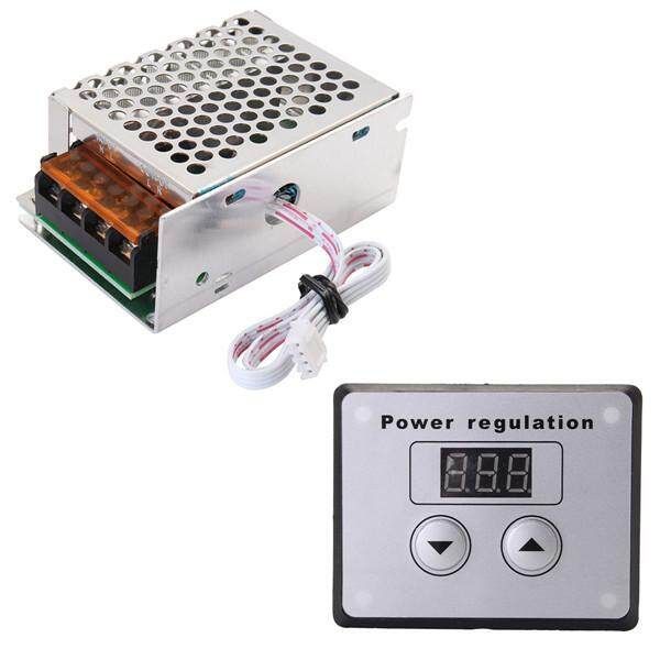 4000W 220V AC SCR Metal Electric Voltage Regulator Dimmer Motor Speed Controller