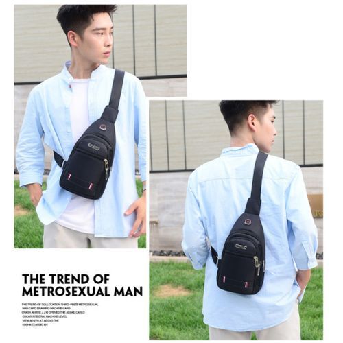 2 Pieces Men Chest Bag/Shoulder Bag/Cross Body Bag/Messenger Bag