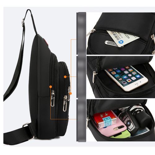 2 Pieces Men Chest Bag/Shoulder Bag/Cross Body Bag/Messenger Bag