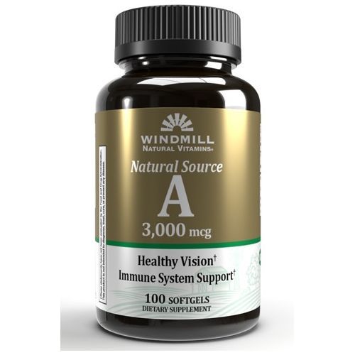Vitamin A 3000 Mcg 100 Softgels