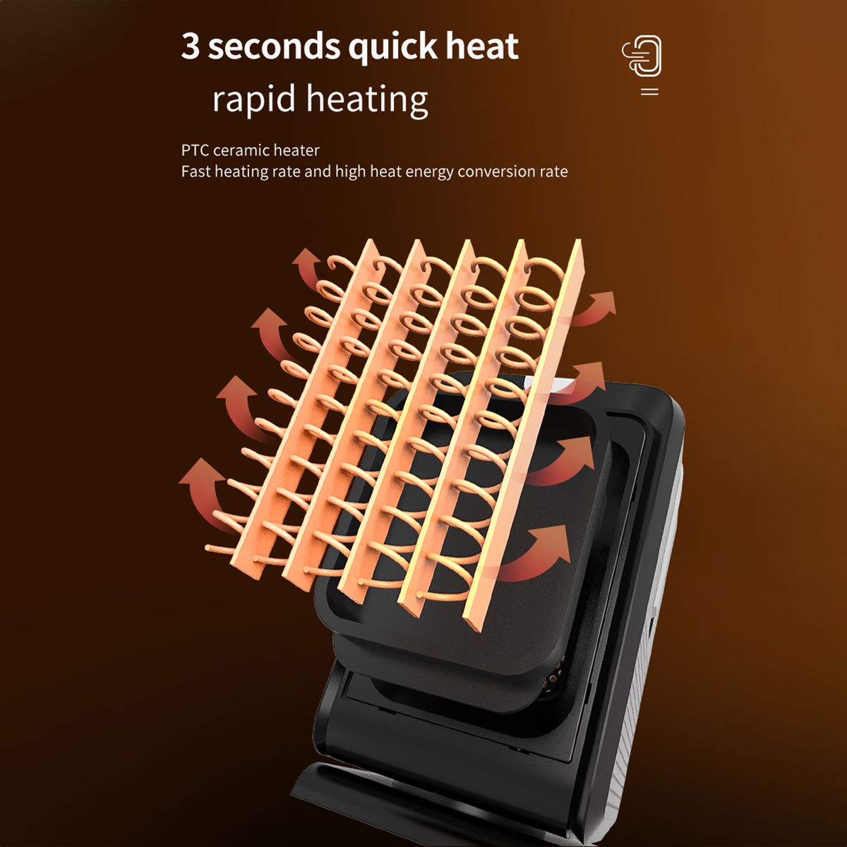 Electric Heater Desktop Heater Household Fast Heating Silent