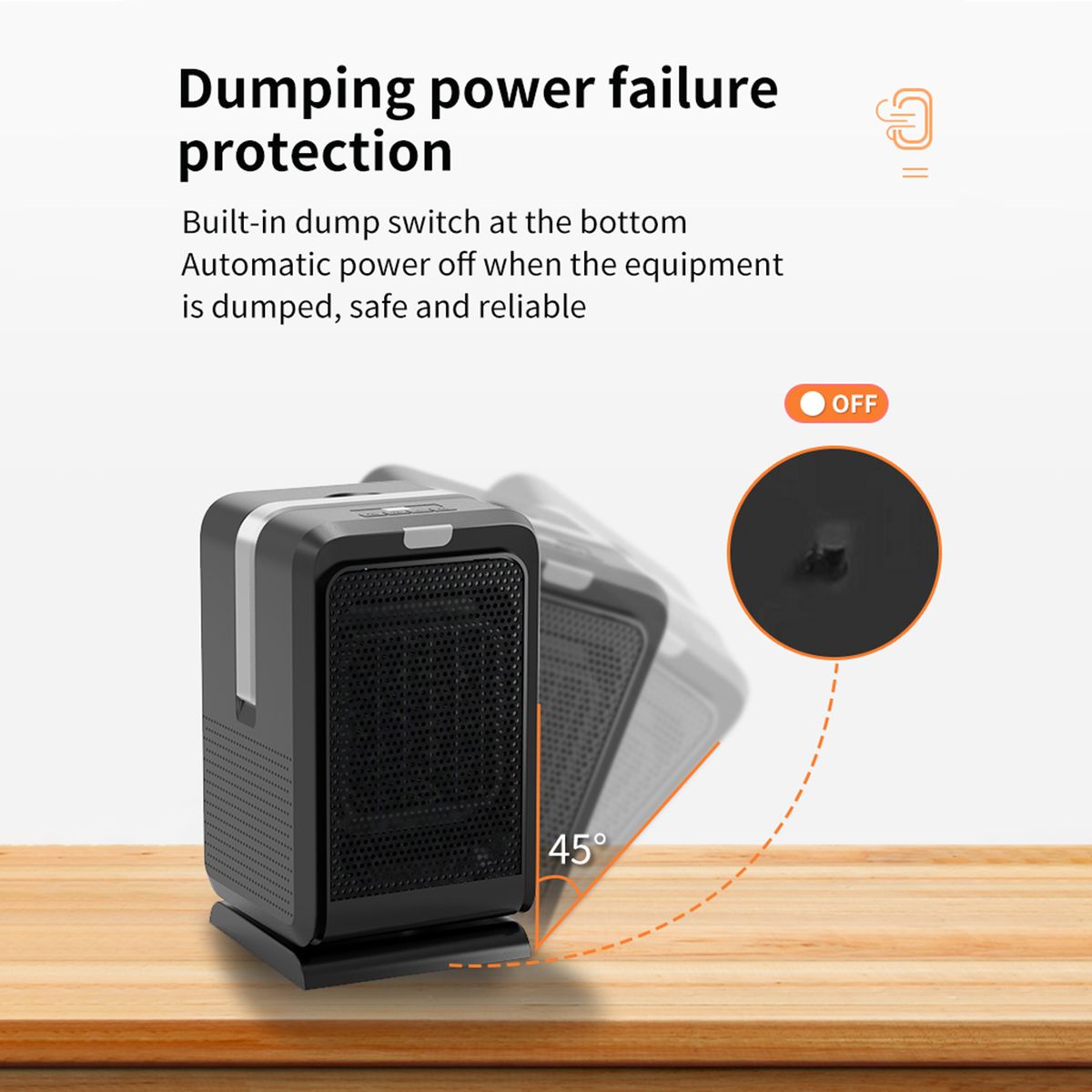 Electric Heater Desktop Heater Household Fast Heating Silent