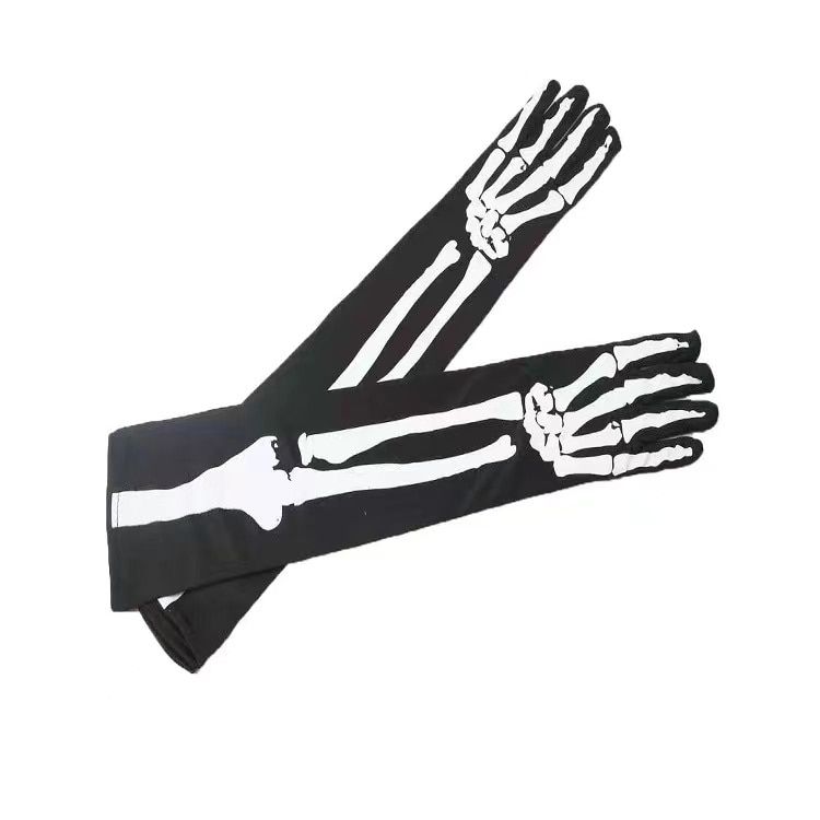 Halloween Mask Horror Ll Jaw Mask Skeleton Ghost Glove Set Performance Party Dress New Head