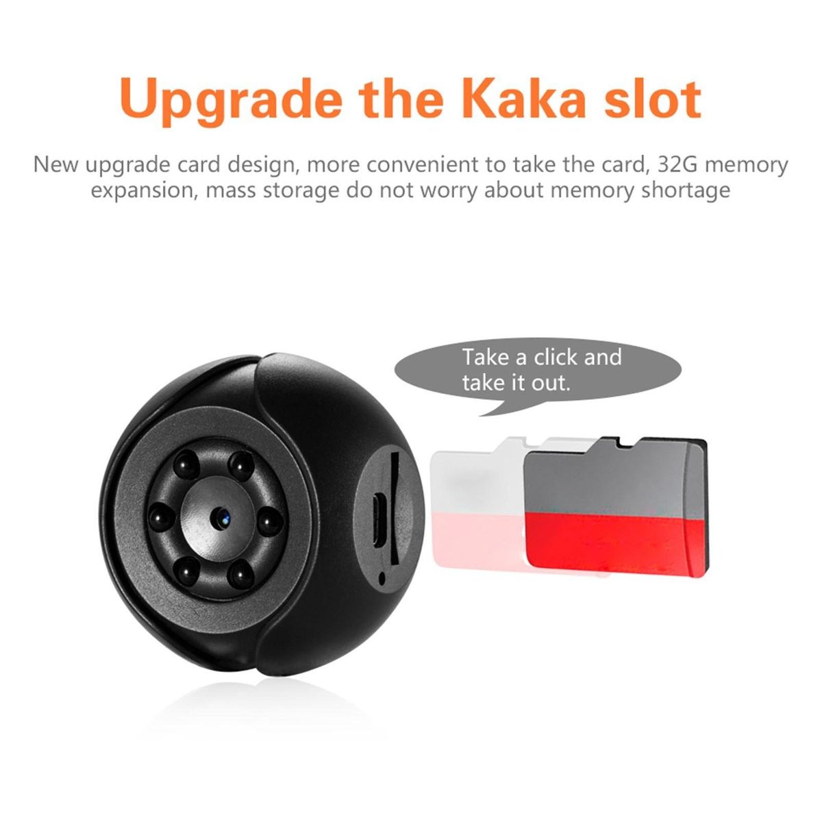 Mini Camera Portable Surveillance Camera Home Security 1080P Camera HD Home Sport Cam Video Camcorder DVR with Night Vision for Indoor and Outdoor