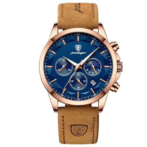 Men's Luxury Sport Waterproof Business Leather Quartz Watch