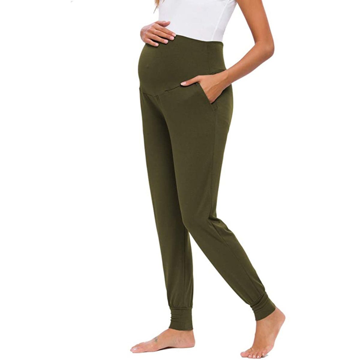 Women's Pregnancy Maternity Clothes High Waist Yoga Pants For Pregnant Leings