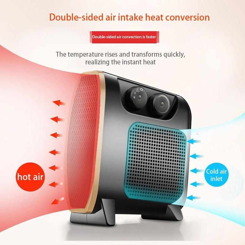 Portable Office Fan Heater Mini 1500W Electric Infrared Heater Electric Home Heater Air Warmer Silent convector Handy Heater