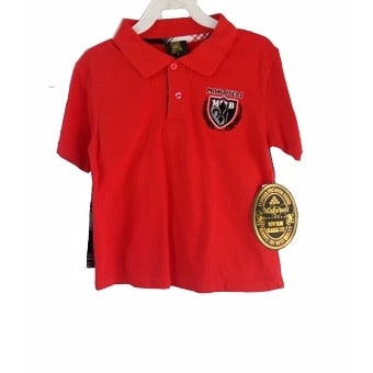 Makaveli 2 Piece Set Red Polo Shirt with Short