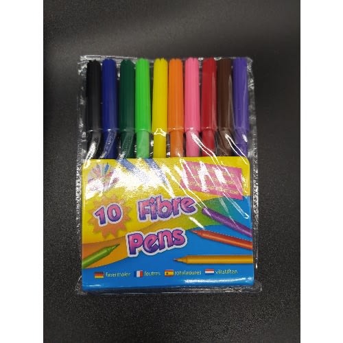 Artbox Fibre Colouring Pens – 10 Pieces