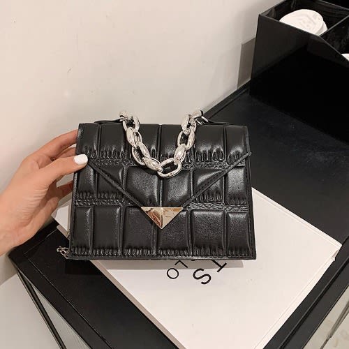 Ladies Leather Handbag - Black
