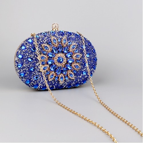 Ladies Crystal Clutch Purse