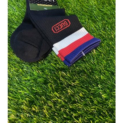 Men's Black Cotton Punk Sock