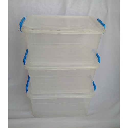 KGM - 3 Pieces Set Transparent Square Food Containers - 10 Litres