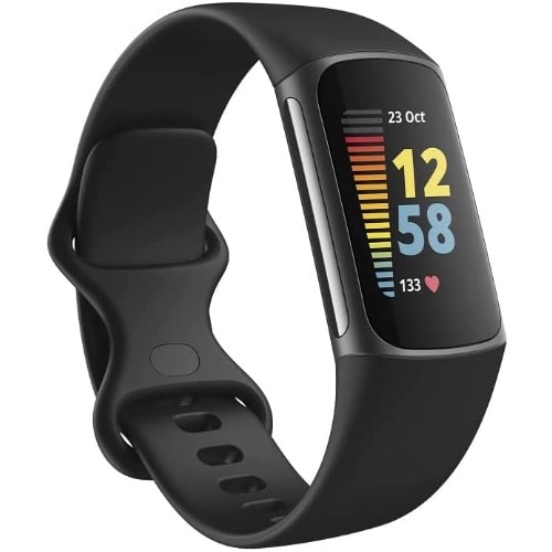 Charge 5 Advanced Fitness & Health Tracker - Stainless Steel - Black / Graphite Stainless Steel
