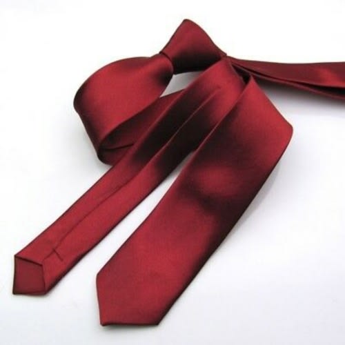 Men's Long Ties  - Set Of 2 - Wine & Navy Blue