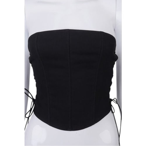 Side Cross Corset Top