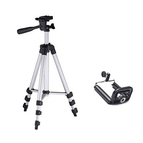 Mobile Phone & Camera Tripod Stand With Phone Holder