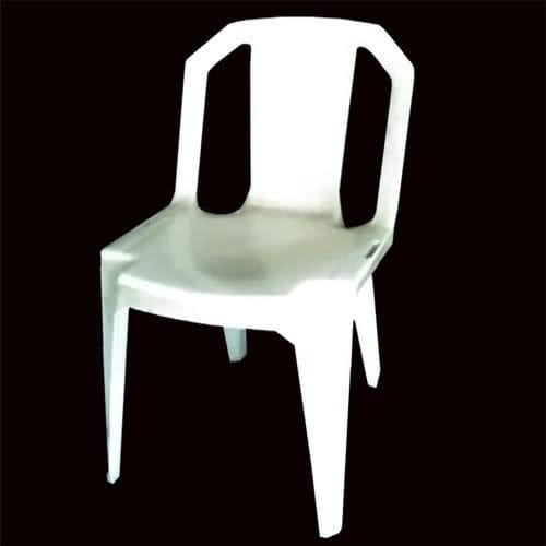 Strong Stackable Plastic Chair - White - 6 Picecs