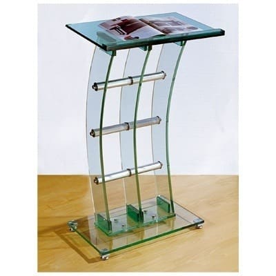 Curved Organic Glass Pulpit For Church