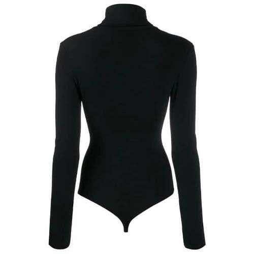 Black Long Sleeve Turtleneck Bodysuit