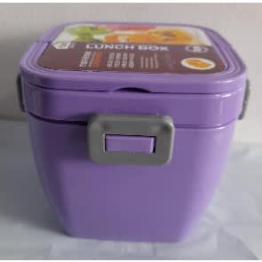 Square Plastic Buckle Lunch Box