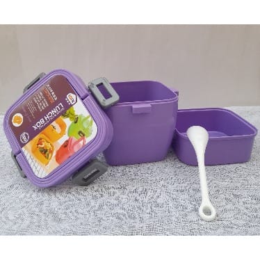 Square Plastic Buckle Lunch Box