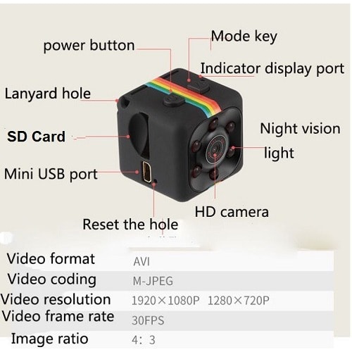 Sq11 Mini Full Hd Wide Angle Dvr Recorder