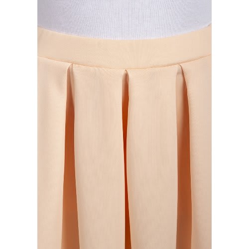 Ladies Box Pleat Midi Skirt