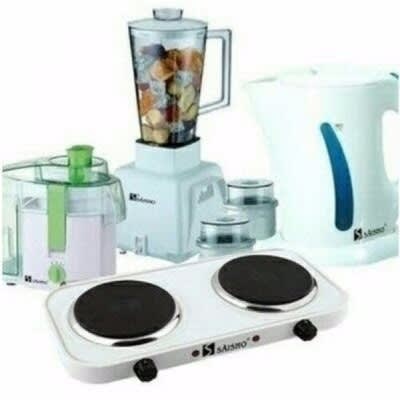Blender - Juicer - Electric Jug And Double Hot Plate Burner