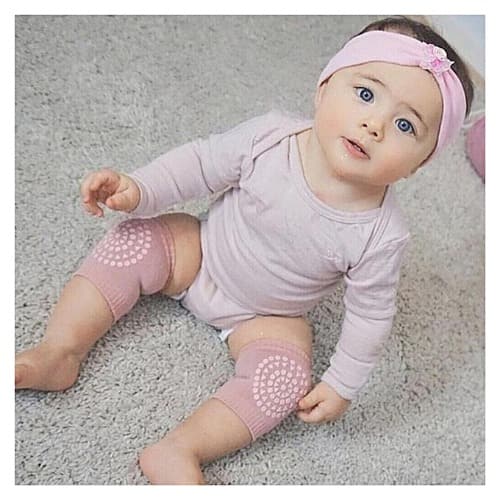 Baby Knee Pad Kids Safety Crawling Elbow Infant Toddler 1 Pair - Pink
